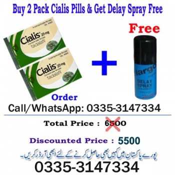 Pack of 2 Cialis Pills and Get Largo Delay Spray Free